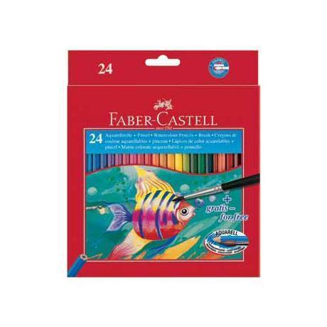 Astuccio 24 Pastelli Colorati Acquerellabili Red Range Faber Castell 114425 4005401144250
