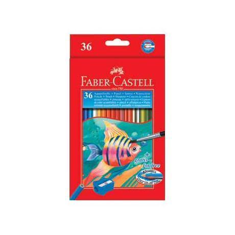Astuccio 36 Pastelli Colorati Acquerellabili Red Range Faber Castell 114437 4005401144373