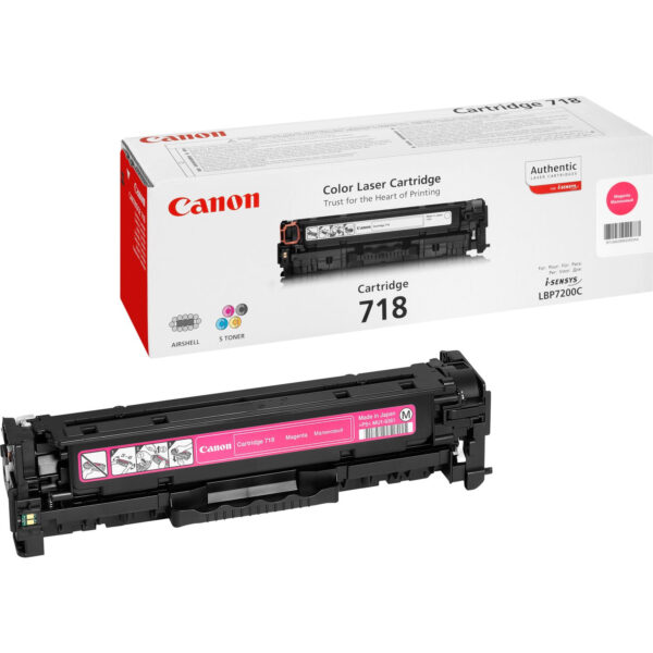 Crg 718 Toner Magenta 2 900 Canon Supplies Copier 2660b002 4960999628578