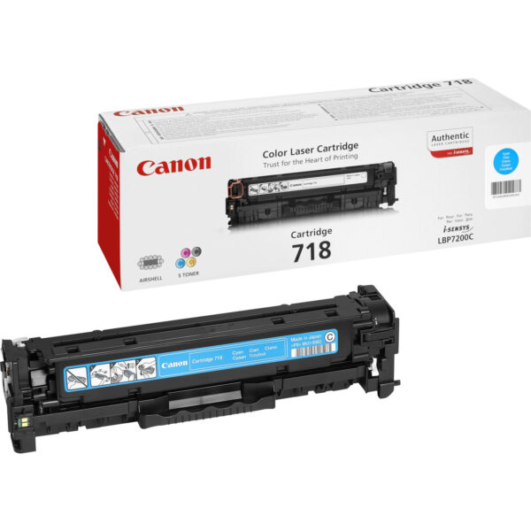 Crg 718 Toner Ciano Canon Supplies Copier 2661b002 4960999628608