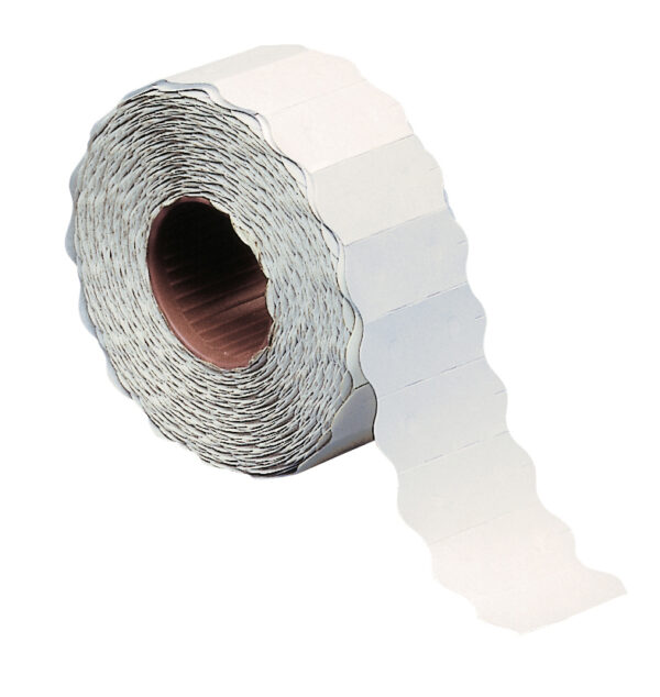 Rotolo 1500 Etichette 26x12mm Bianche Rimovibili a Onda Markin 3502612rim 37904a