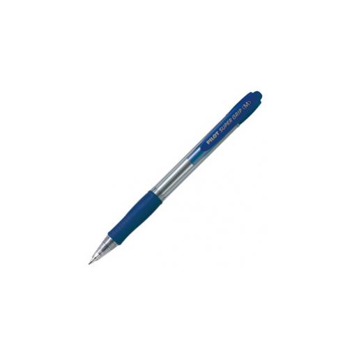 Penna Sfera Scatto Super Grip Blu Medio 1 0mm Pilot Confezione da 12 Pezzi