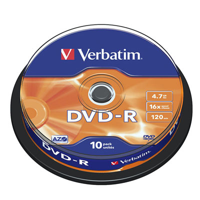 Scatola 10 Dvd R Spindle 16x 4 7gb 120min Serigrafato 43523 23942435235