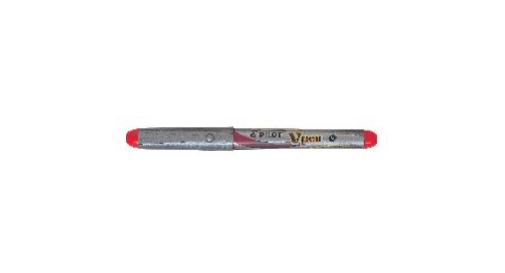 Penna Stilografica Rosso V Pen Silver Pilot Confezione da 12 Pezzi