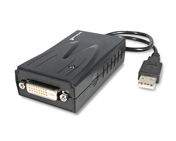 Adattatore Video Professionale Doppio Esterno Usb Dvi o per Soluzioni a Pi Monitor