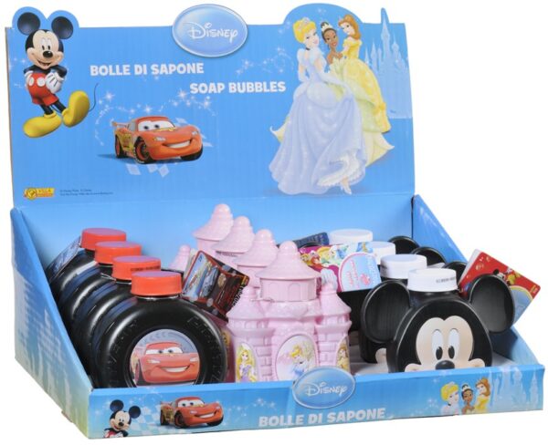 Flaconi Bolle di Sapone Disney 207 Ml Assortiti Confezione da 12