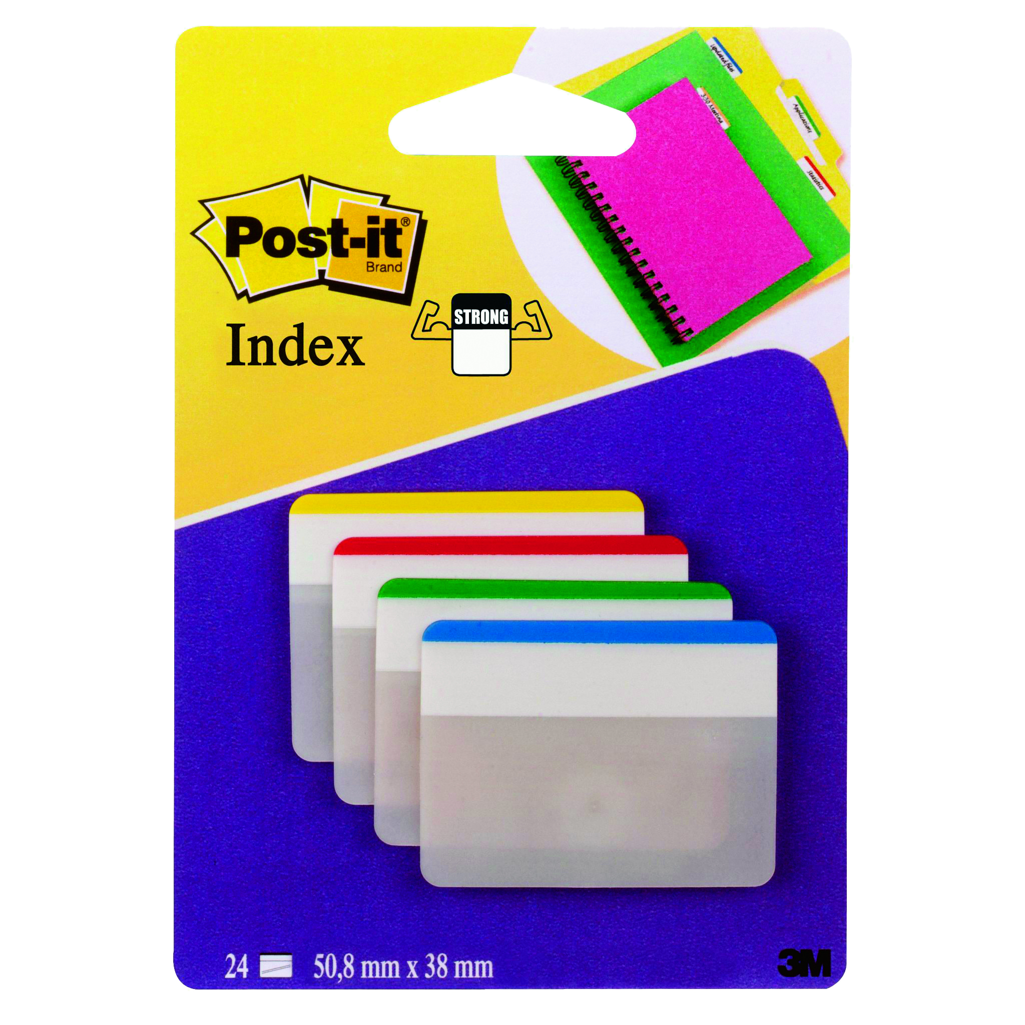 Blister 24 Post It Index Strong 686f 1 50 8x38mm X Archivio 5271 51131973442
