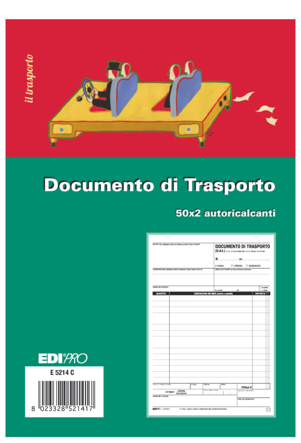 Blocco Ddt 50 50 Fogli Autoric 23×15 E5214c E5214c 8023328521417