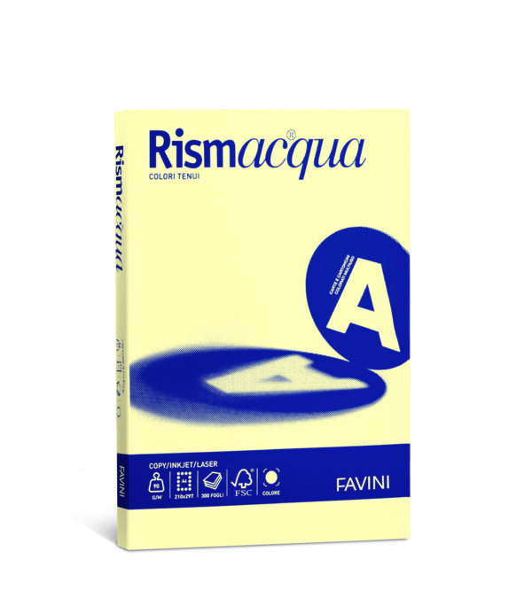 100rismacqua Gialchiaro 90g 21×29 7 Cartotecnica Favini A692144 8007057615319