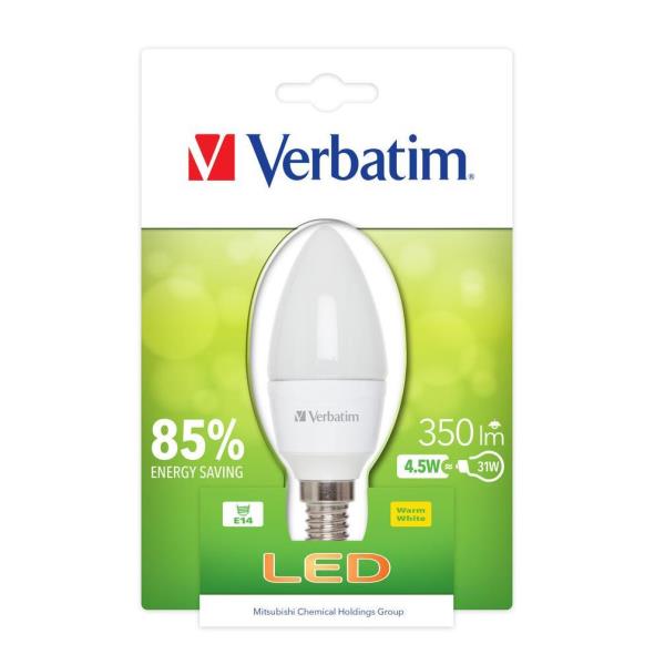 Lampadina Led Classic B E14 4 5w Verbatim 52602 23942526025