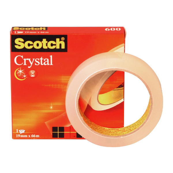 Nastro Adesivo Scotch Crystal Clear 600 66mtx19mm 30604 3134375261951