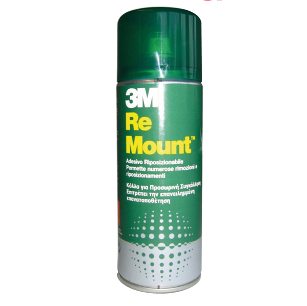 Adesivo Spray 3m Re Mount Rimovibile Trasparente 400ml 59103 5900422003151