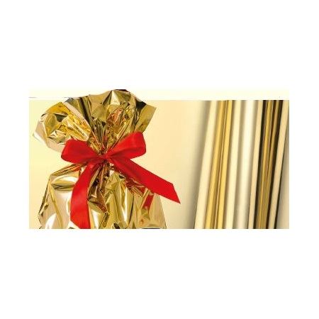 25 Buste Regalo in Ppl Metal Lucido 40x60cm Oro Senza Patella Adesiva U  814arrad 8013170361156