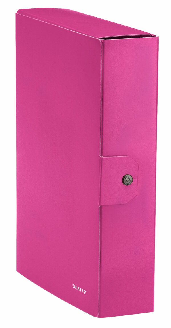 Portaprogetti Wow D 8 con Bottone Fucsia Metallizzato Leitz 39670023 4002432395675