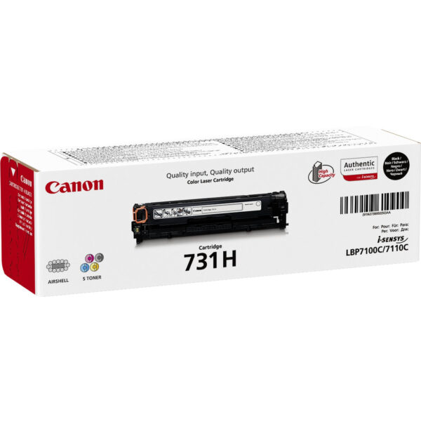 Toner 731h Bk Nero Canon Supplies Copier 6273b002 4960999904818