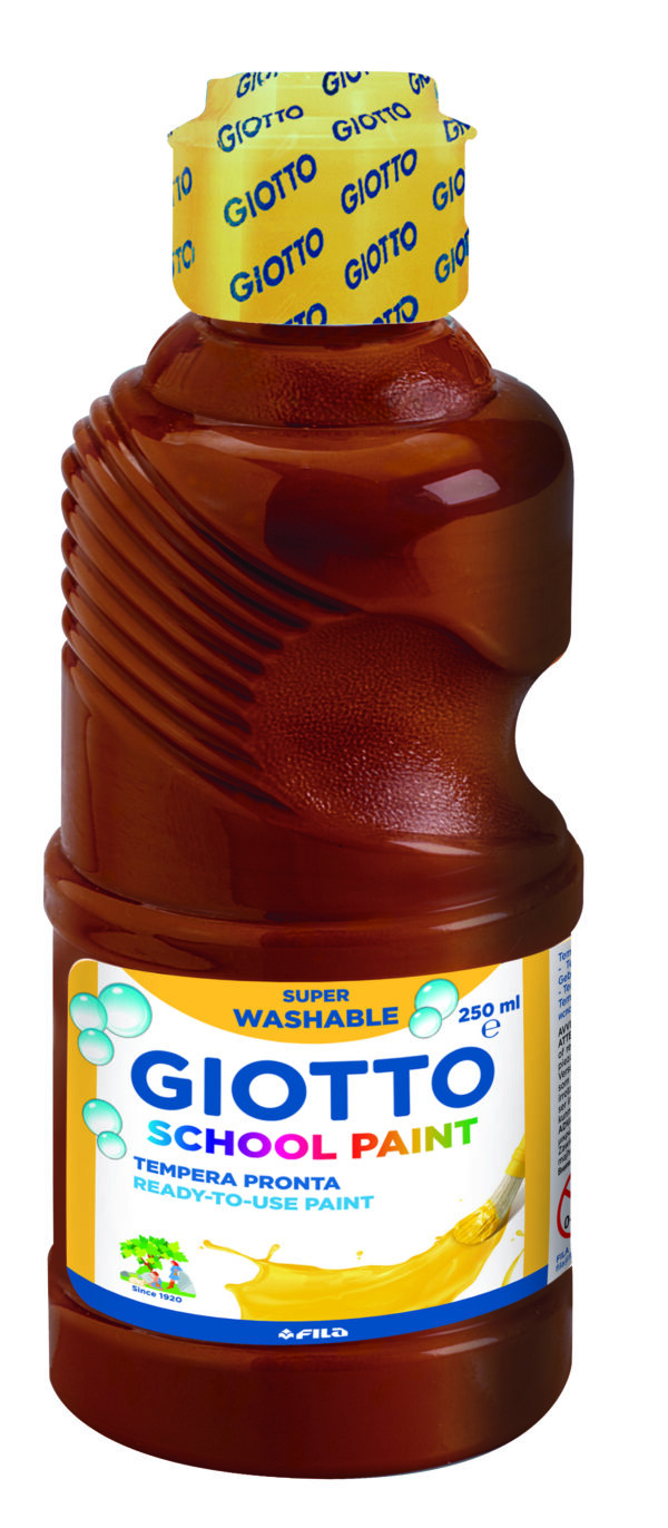 Tempera Pronta 250ml Lavabile Giotto Marrone 530828 8000825005329