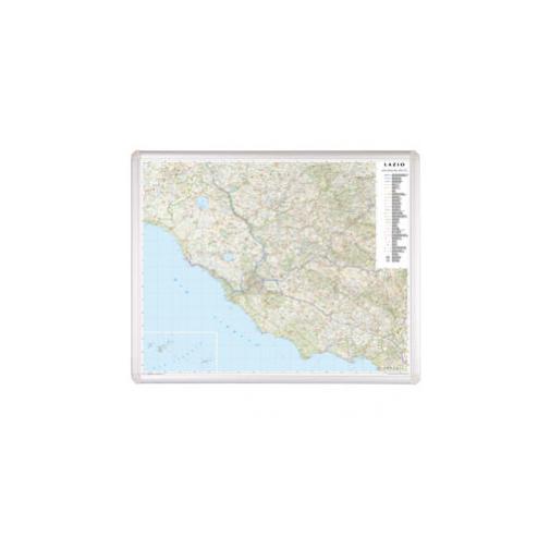 Carta Geografica Regione Lazio 90x100cm Magnetica Scrivibile