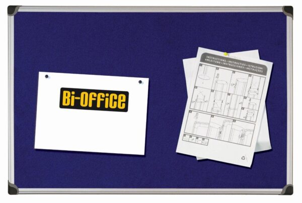 Pannello in Tessuto 90x120cm Blu Felt Board Bi Office Fa0543178 5603750355694