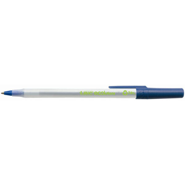 Scatola 60 Penne a Sfera Bic Ecolutions Round Stic Blu 1 0mm 893240 3086123256651