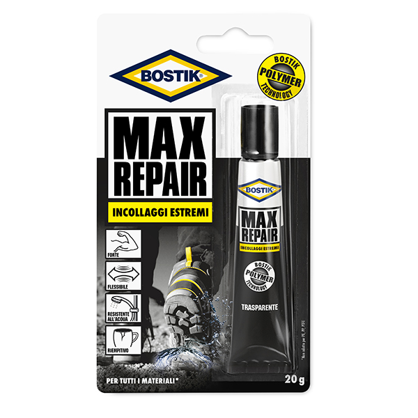 Adesivo Universale 20gr Bostik Max Repair Trasparente D2260 4026700659757