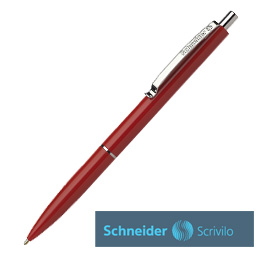Penna a Sfera a Scatto K15 Punta Media Rosso Schneider Confezione da 20 Pezzi