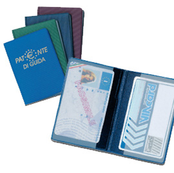 Porta carta d'identità color in pvc liscio resistente