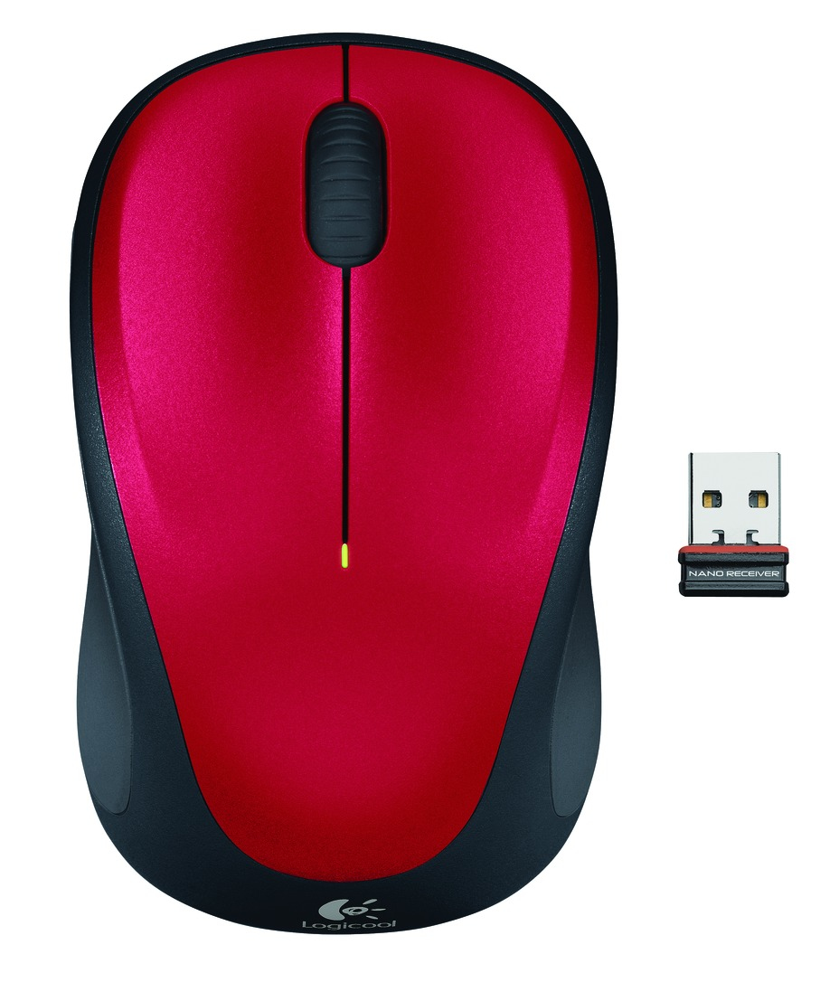 Wireless Mouse M235 Red Logitech Input Devices 910 002496 5099206029347