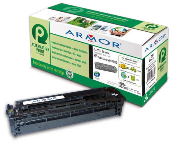 Toner Nero Armor per Hp Color Laserjet Cp1210 1215 1510 K15104 3112539607272