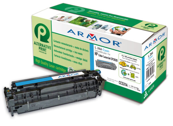 Toner Ciano Armor per Hp Color Laserjet Cp2020 Cp2025 Cm2320 Cm2720 K15133 3112539604769