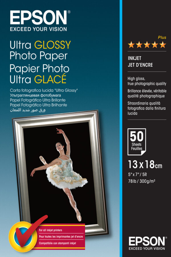 Ultra Glossy Photo Paper Carta per stampante A6 13x18cm 50fogli 0010343855557