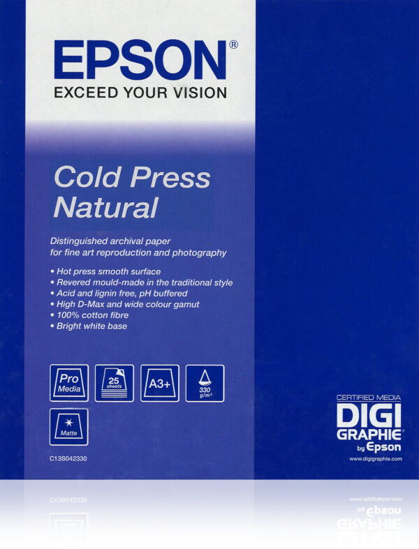 Carta Cold Press Natural Epson Lfp Media M1 C13s042305 8715946428079