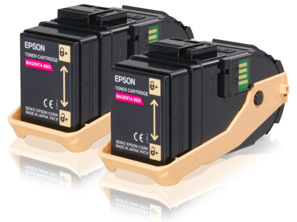 Toner Magenta Pacco Doppio Epson Toner S4 C13s050607 8715946481302