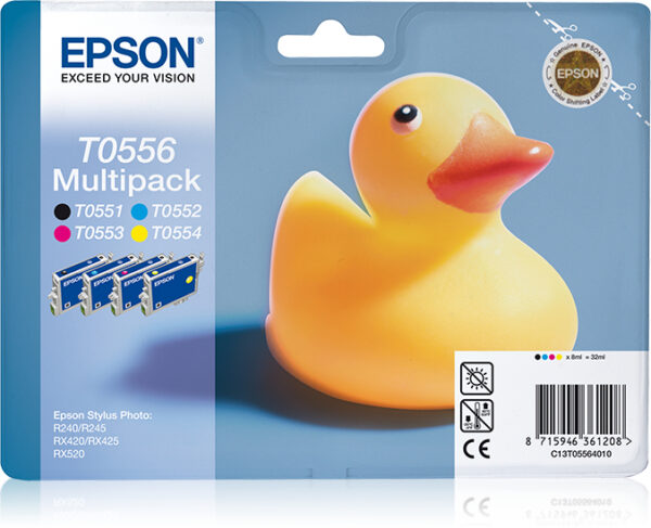 Multipack 4 Colori per R240 Epson Consumer Ink S1 C13t05564010 8715946361208