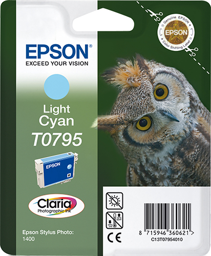 Cartuccia Ciano Light per Epson Consumer Ink S1 C13t07954010 8715946360621