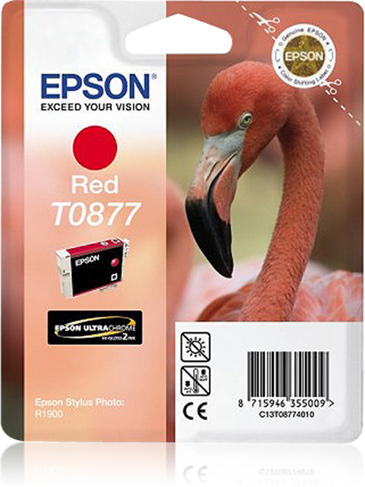 Cartuccia Inchiostro a Pigmenti Rosso Epson Ultrachrome Hi Gloss2 Blister Rs C13t08774010 8715946355009