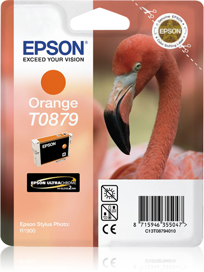 Cartuccia Inchiostro a Pigmenti Arancio Epson Ultrachrome Hi Gloss2 Blister C Rf C13t08794010 8715946355047