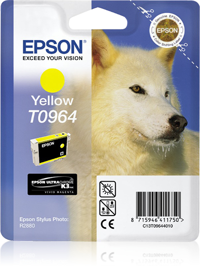 Cartuccia Inchiostro a Pigmenti Giallo Epson Ultrachrome K3 Blister C Rf C13t09644010 8715946411750