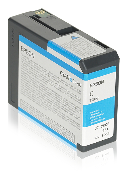 Tanica Ciano 80ml per Epson New Consumer C13t580200 10343858787