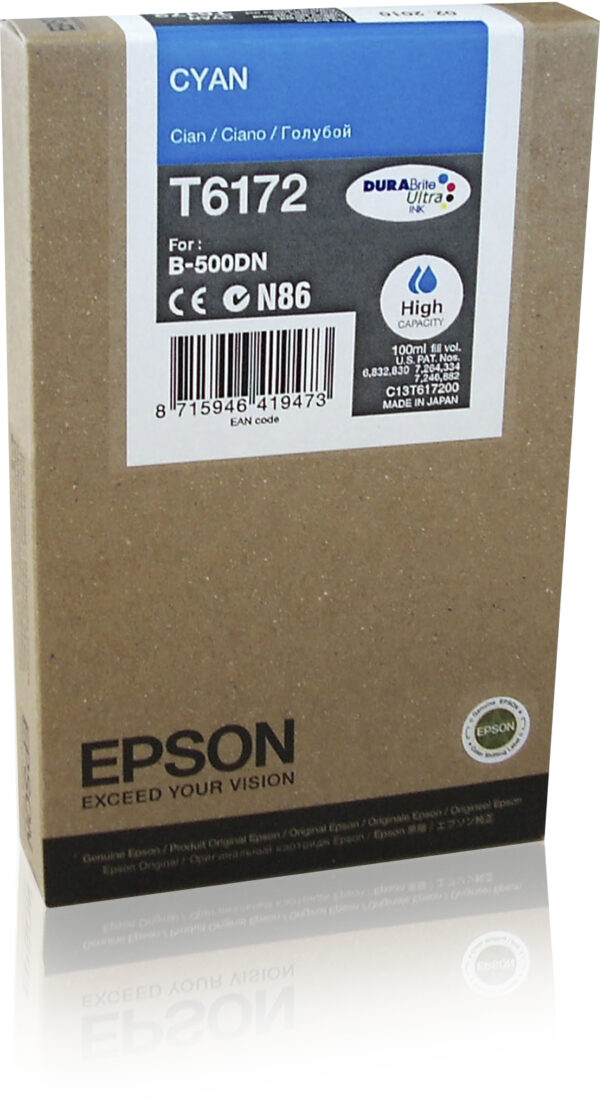 Cartuccia Ciano Alta Capacita Epson Business Ink S3 C13t617200 8715946419473