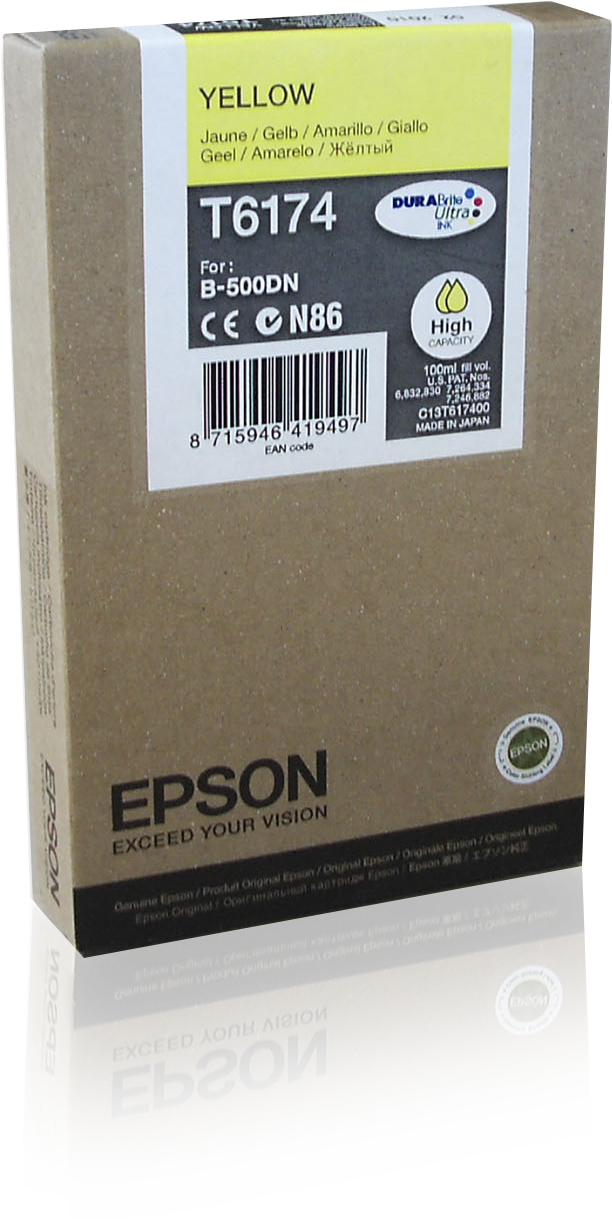 Tanica Giallo Alta Capacita Epson Business Ink S3 C13t617400 8715946419497