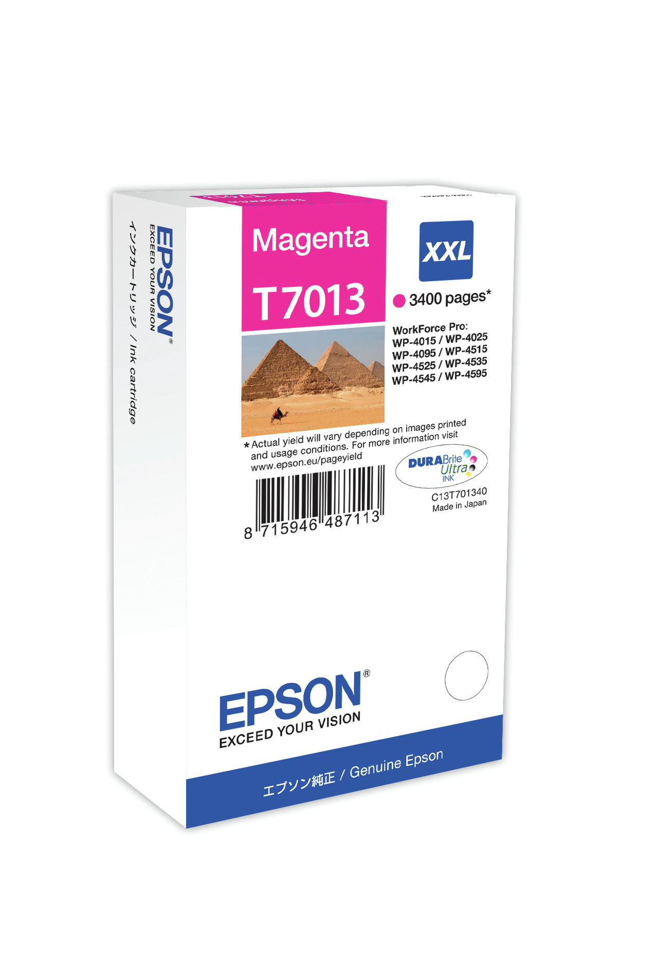 Tanica Magenta Taglia Xxl per Epson Non Eis C13t70134010 8715946487113