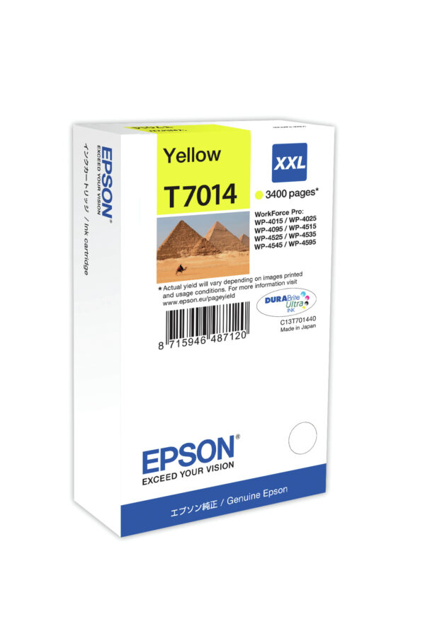 Tanica Inchiostro a Pigmenti Giallo Epson Durabrite Ultra Xxl C13t70144010 8715946487120