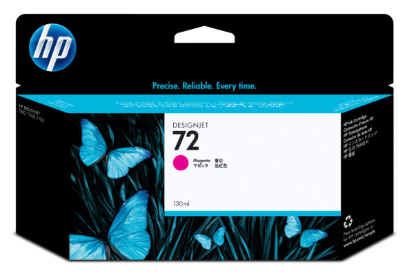 Hp 72 Magenta Ink Cartridge Hp Gsb Supp Lg Fmt Des Supp Uk C9372a 808736779807