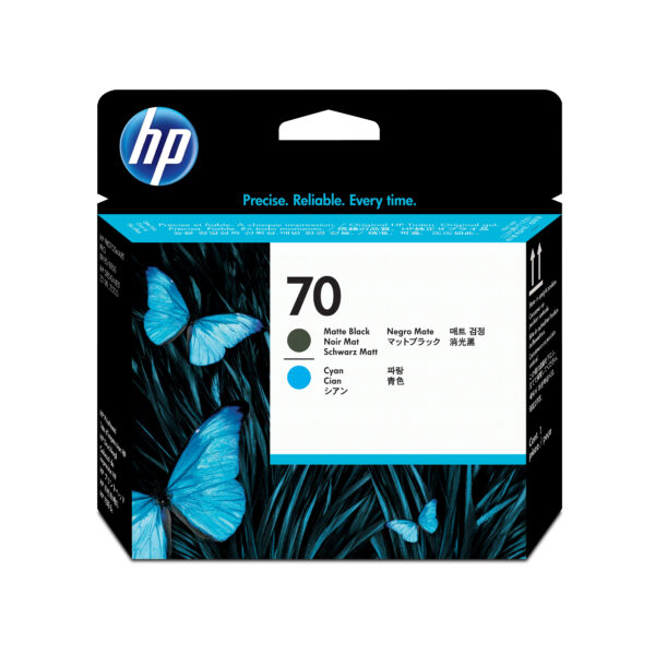 Testina di Stampa Hp 70 Nero Opaco e Ciano C9404a 882780390751