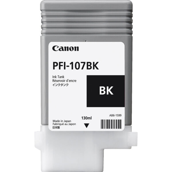 Ink Cartridge Pfi 107bk Nero 130ml 6705b001 4960999910949