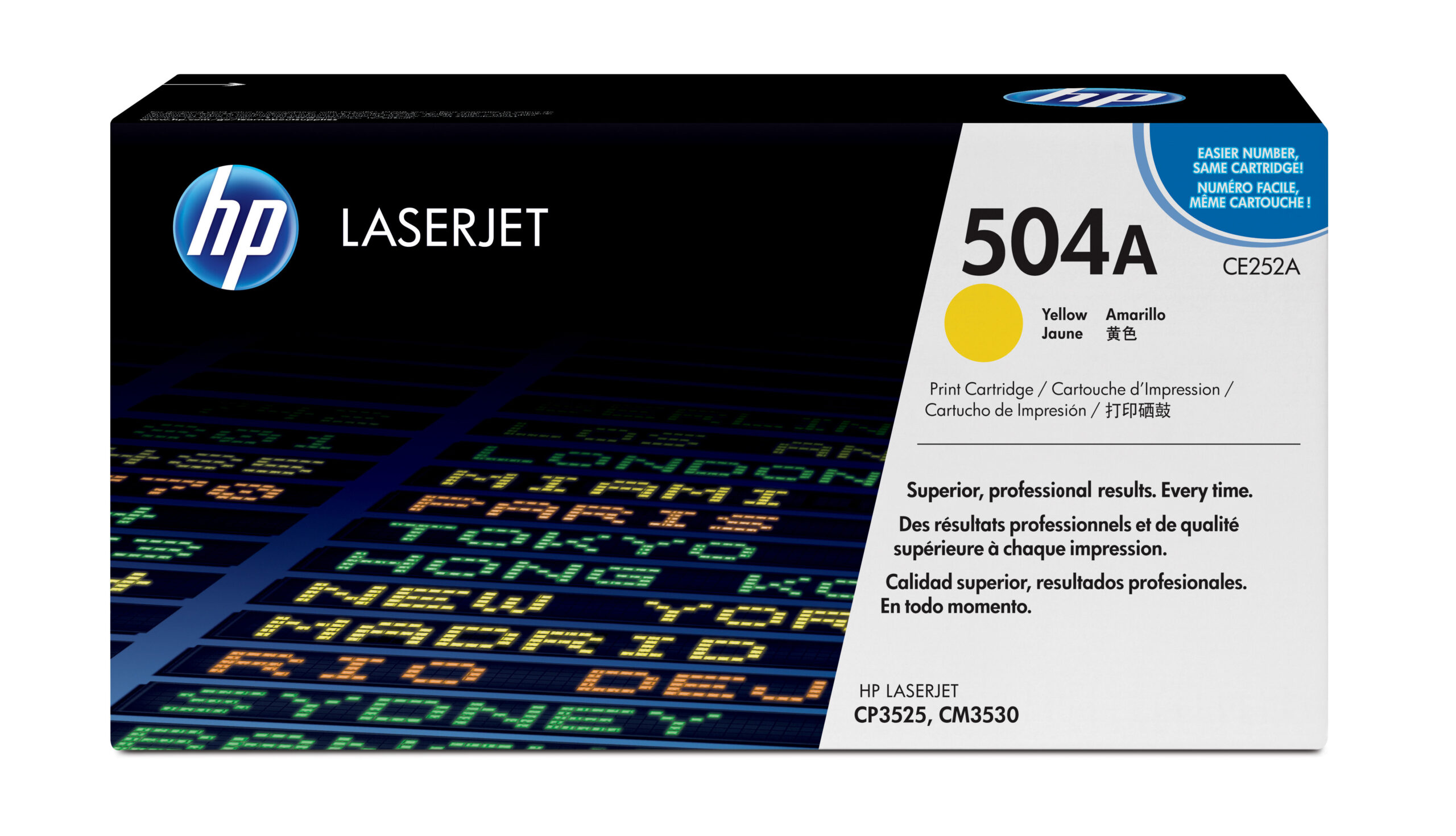 Toner Giallo Color Laserjet Ce252a Yellow Print Cartridge With Colorsphere Ce252a 883585595716