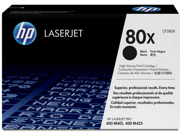 Hp 80x Black Laserjet Toner Cartridge Cf280x 886111144150