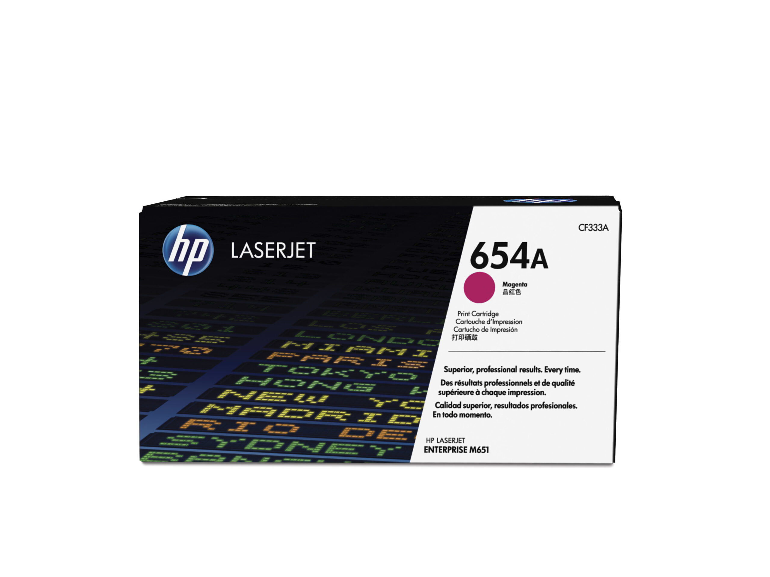 Hp 654a Toner Cartridge Magenta Laser Jet Cf333a 886112501204