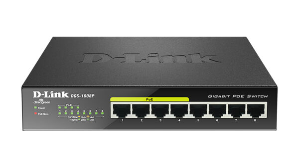 8 Port 10 100 1000mbps Desktop D Link Retail Dgs 1008p 790069344176