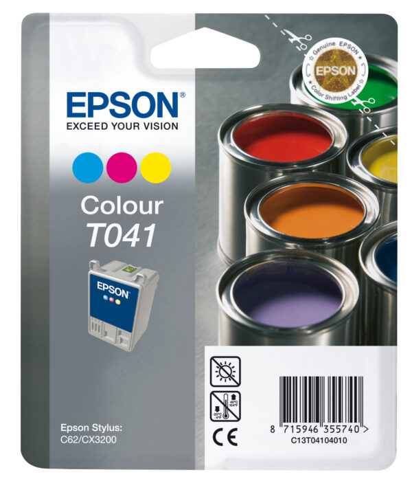 Cartuccia a 3 Colori Styc62 Epson C13t04104010 8715946355740